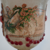 pohár zdobený voskem s Madonou