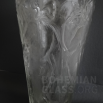 váza broušená  a ryté sklo