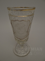 pohár lisované sklo