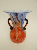 váza vrstvené sklo - vícebarevné mramorování
