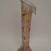 váza přejímané opálové sklo - plastická malba