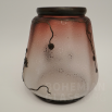váza leptané sklo s galvanoplastikou