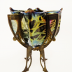 váza "Banded Gold" v bronzové montáži