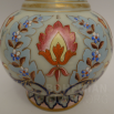 váza malované sklo - orientální motivy