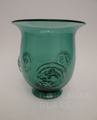 váza Blaugrün mit Kristal