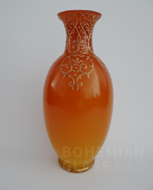 váza "Persica var. Orange - Gelb" - DEK IV/202