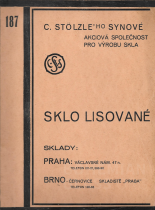 C.Stölzle´ho synové - kat. 187 - lisované sklo