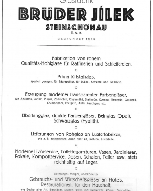 Brüder Jílek Steinschönau