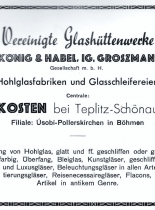 Vereinigte Glasshüttenwerke Pallme König & Habel, Ig. Groszmann´s Sohn G.m.b.H.