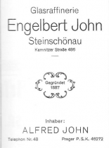 Engelbert John, Steinschönau