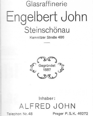 Engelbert John, Steinschönau