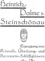 Heinrich Palme Jr. Steinschönau