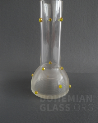 váza "kristall gesponnen mit perlen"