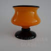 váza Tango Orangeopal (ev. Mandarin) m.schwarz Rand und Fuss
