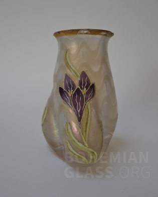 váza "Wave opal" s malbou