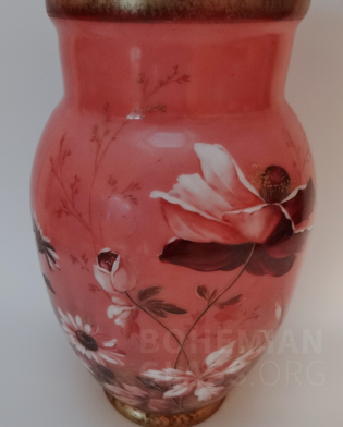 váza malované sklo