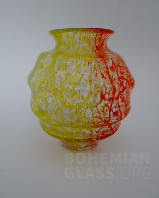 váza Schaumglas "neu - tricolor"