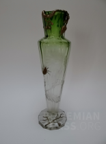 váza Eckentiefgravur chromin innen s plastickými nálepy