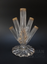 váza "Kristall gerript mit Gold"